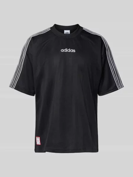 T-shirt adidas Stripe Jersey Black L czarna