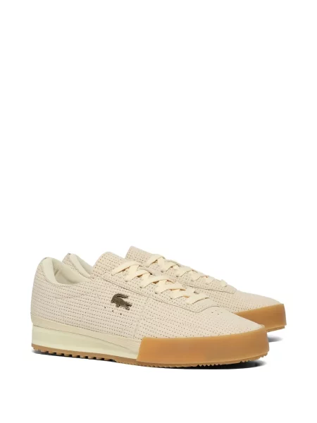 Sneakerși Lacoste din piele cu perforații