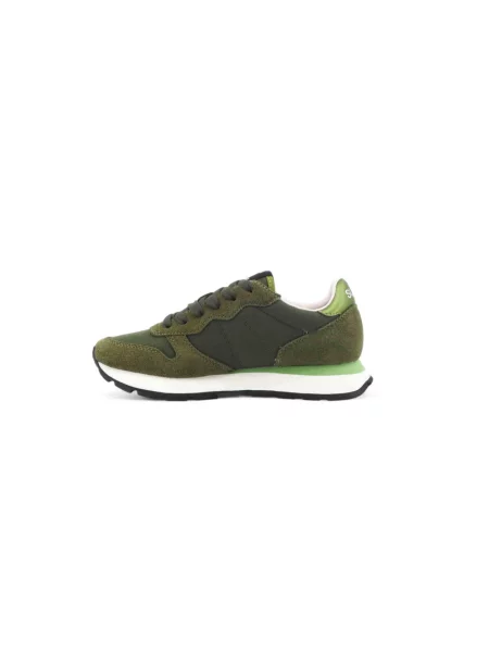 Sneakersy Sun68 skórzane zielone