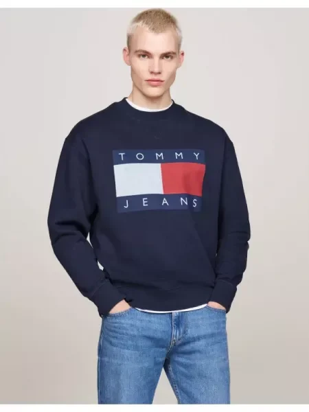 Tommy Jeans Pulóver kék