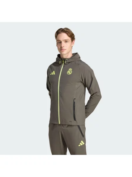 Kurtka Real Madrid Tiro 25 Competition Vis Tech Travel Jacket szara