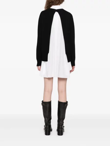 Rochie tip cămașă Sacai clasică alb