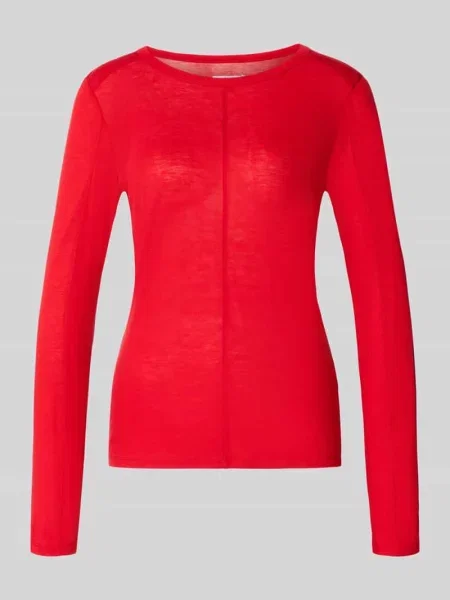 Longsleeve o półprzezroczystym wyglądzie Myon czerwona