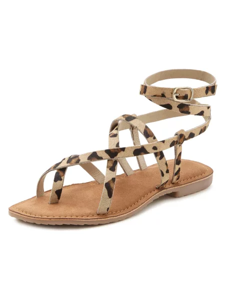 FRENCH CONNECTION Flip-flops ombră / maro cappuccino negru