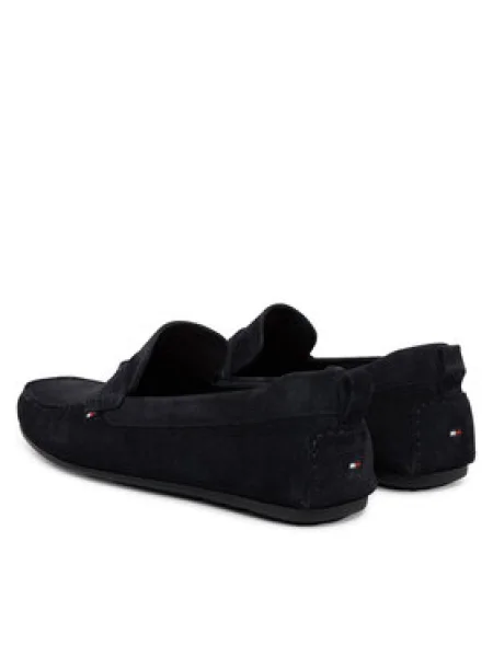 Tommy Hilfiger Mokaszin Core Hilfiegr Suede Driver Sötétkék kék