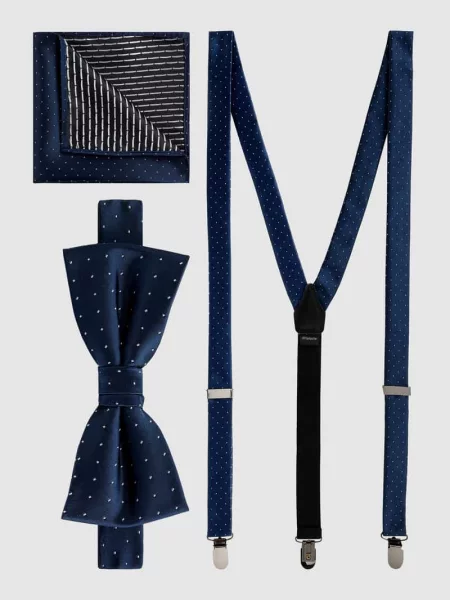 Krawat Cinque granatowy