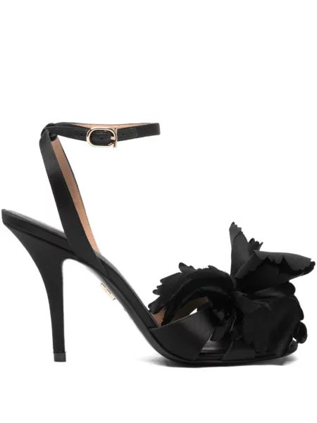 Sandale Ferragamo din piele cu toc înalt negru