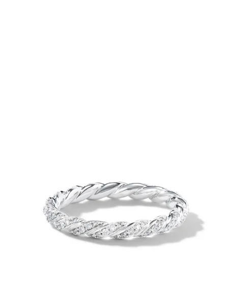 Inel David Yurman alb