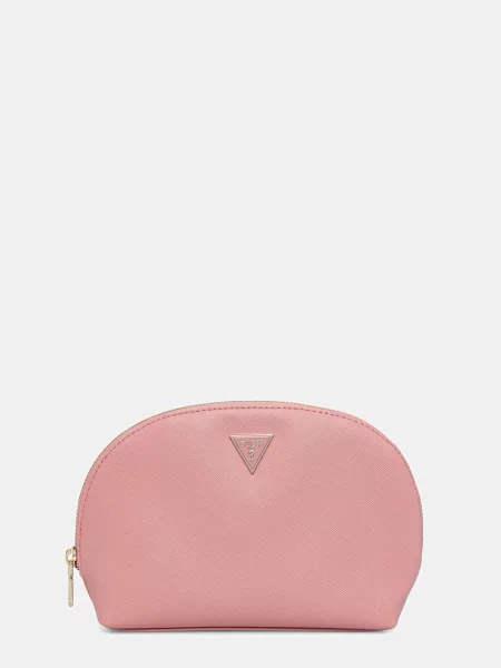 Козметична чанта Guess розово