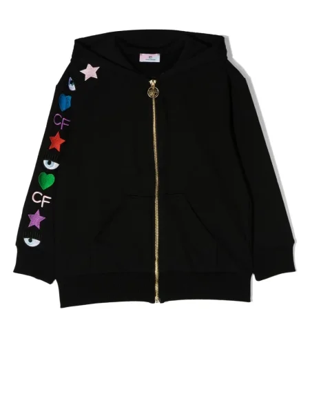 Bluza z kapturem dziecięca Chiara Ferragni czarna