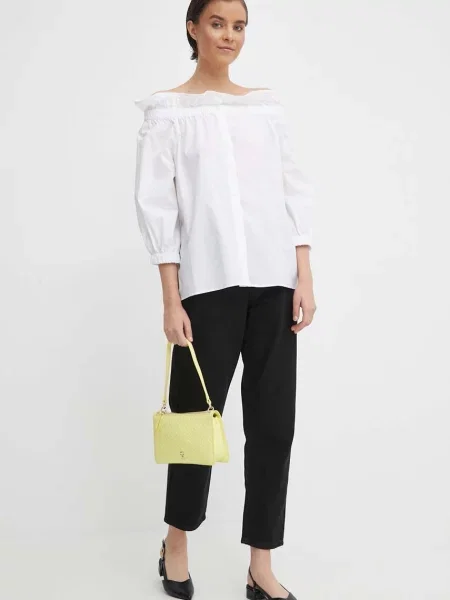 Блузка Mos Mosh однотонна білий