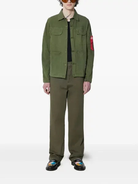 Παντελόνι chino Alpha Industries πράσινο