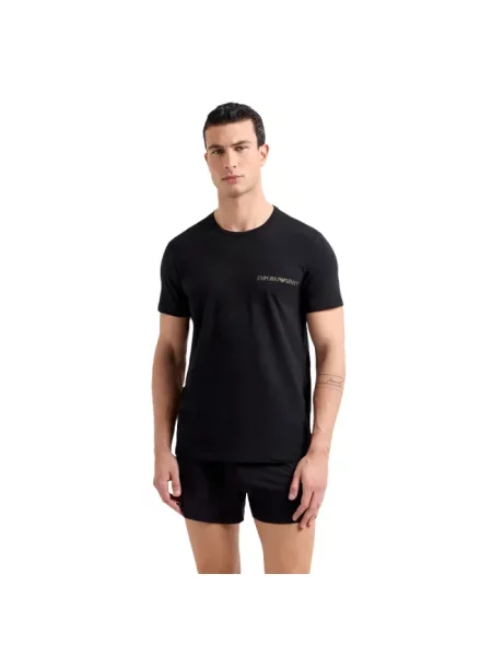 T-shirt Emporio Armani Crew Neck T-Shirt Black/ Black M czarna