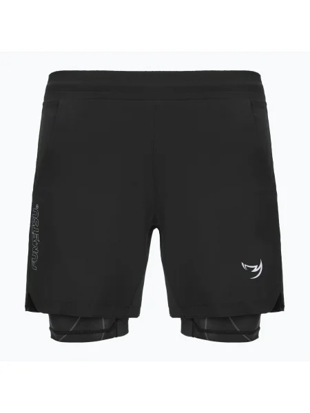 Мъжки шорти FUMETSU Icon Dual Layer Training black черно