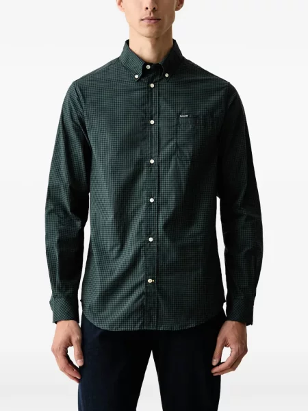 Lung cămașă Barbour cu mâneci lungi verde