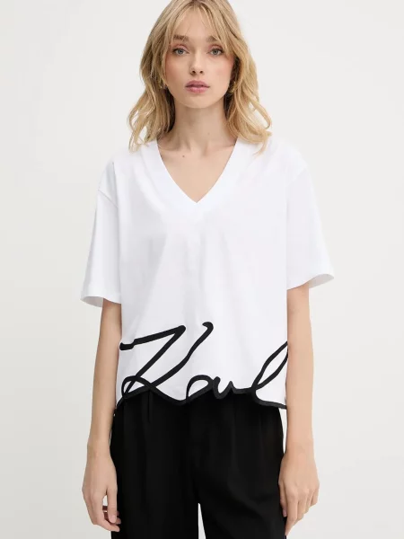 Karl Lagerfeld tricou din femei alb