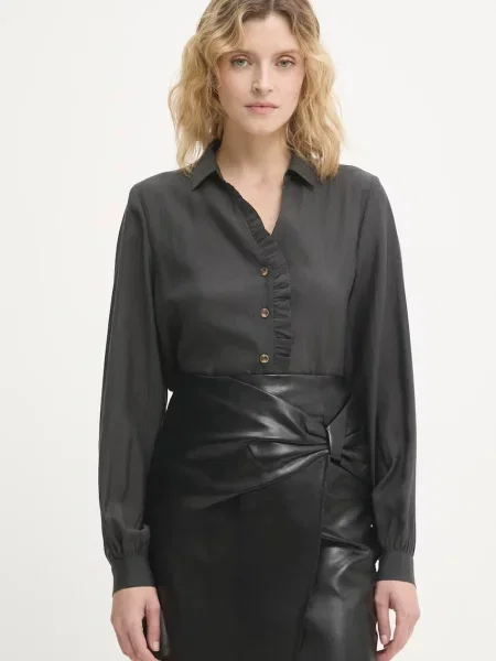 Never Fully Dressed cămașă cu guler clasic regular verde