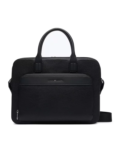 Tommy Hilfiger Чанта за лаптоп Th Central Slim Computer Bag черен