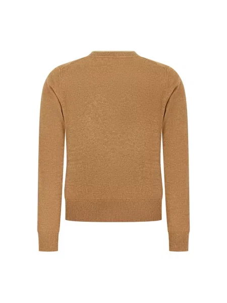Sweter Marant Etoile z logo beżowy