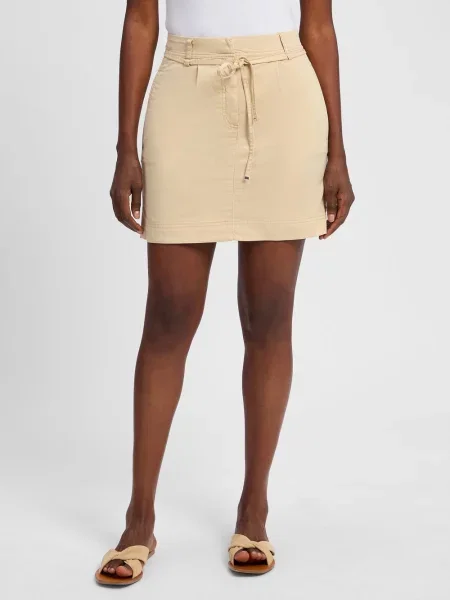 BOSS Orange Spódnica Varachute Kobiety jednolity 34 beżowy