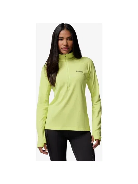 Koszulka Columbia DriVenture Half Zip neonowy M żółty
