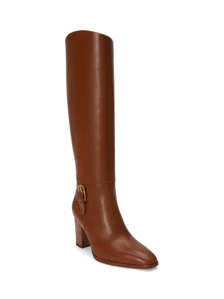 Lauren Ralph Lauren Cizme SMOOTH coniac maro
