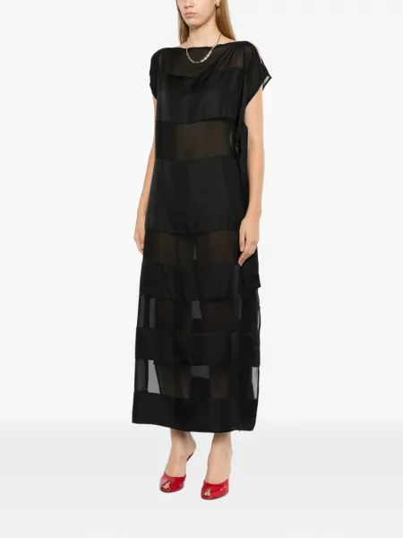 Rochie Cynthia Rowley de mătase negru