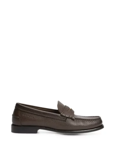 Pantofi loafer Tommy Hilfiger fără toc maro