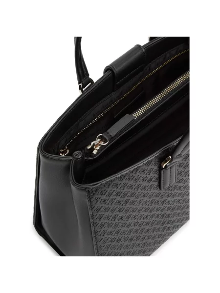 Tommy Hilfiger Kabelka Th Daily Satchel Mono čierna