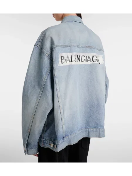 Geacă de blugi Balenciaga albastru