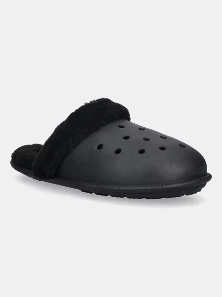 Пантофи Crocs Classic Fuzz Scuff черно