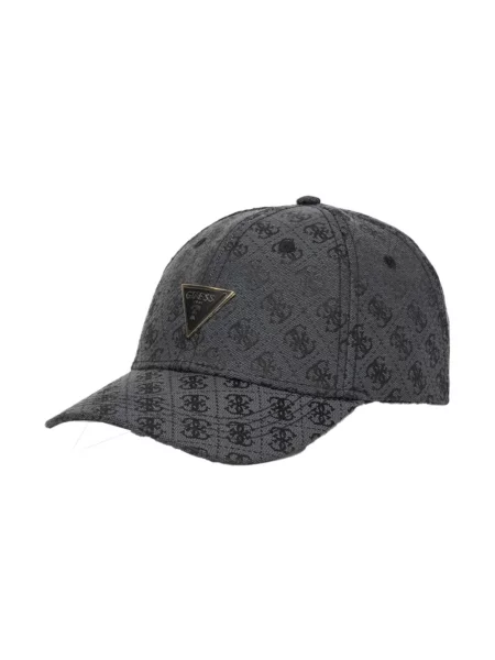 Czapka z daszkiem z nadrukiem z logo na całej powierzchni model Katya' Guess szara
