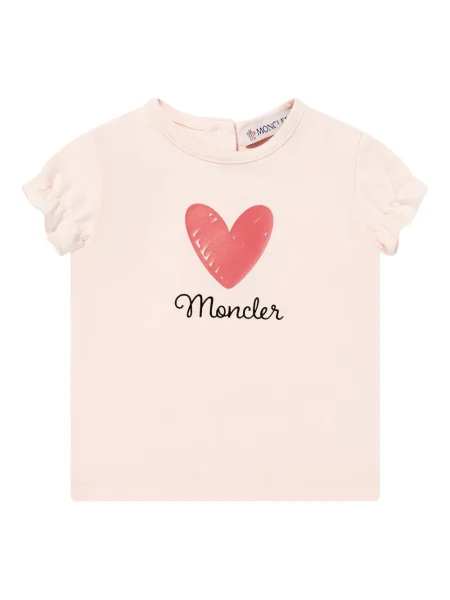 Koszulka dziecięca Moncler Enfant różowa