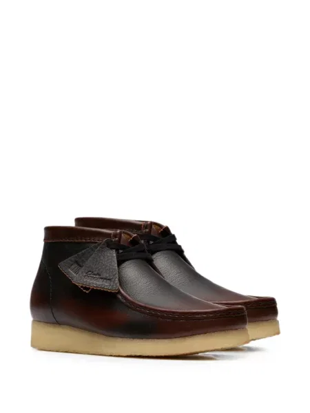 Кожени пустинни ботуши Clarks Originals кафяво