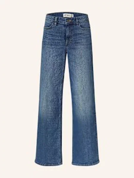 Szerokie jeansy dzwony Ichi niebieskie