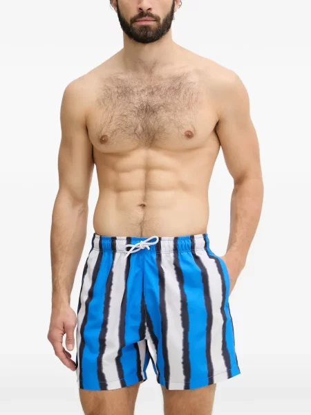 Slip de baie Emporio Armani cu imagine albastru