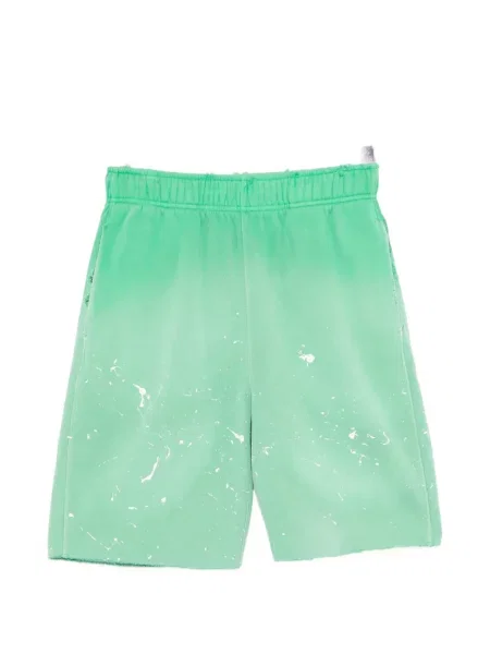 Pantaloni scurți Pale Cloud zdrențuiți verde