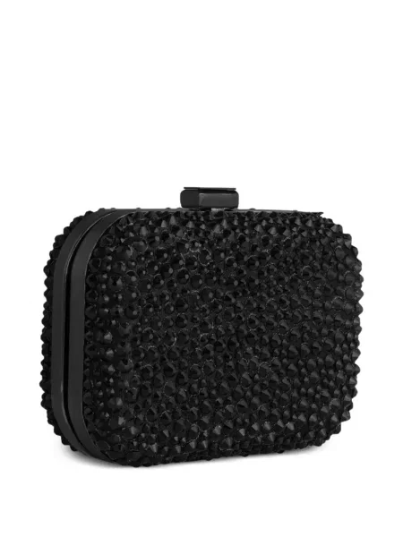 Clutch Gemy Maalouf από κρεπ μαύρο