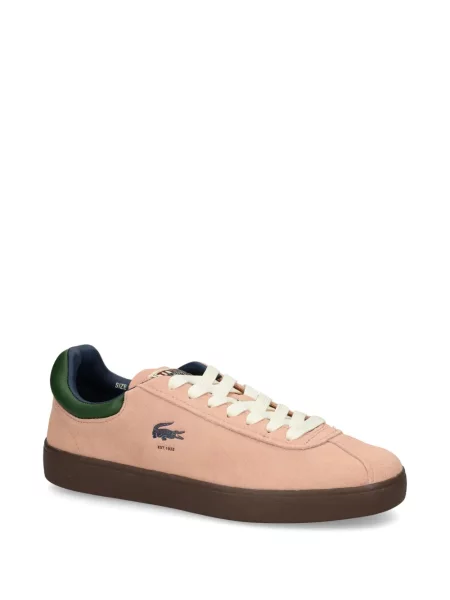 Sneakerși Lacoste din piele de căprioară roz