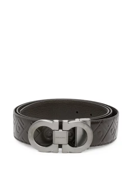 Cu centură curea Ferragamo maro