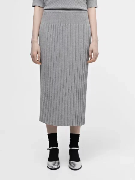Sewel Спідниця міді сірий