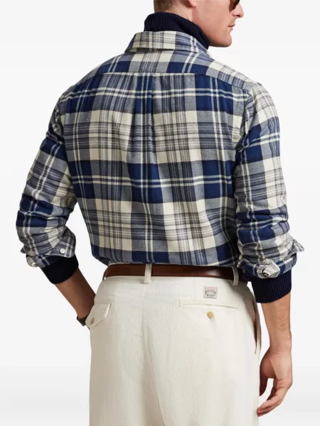 Șapcă Polo Ralph Lauren cu model herringbone din țesătură twill cu imagine albastru