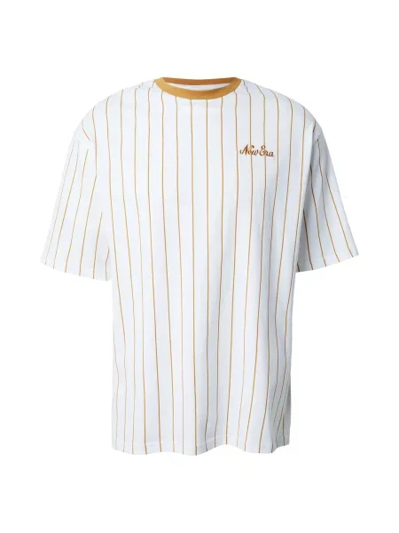 NEW ERA Tricou galben miere alb