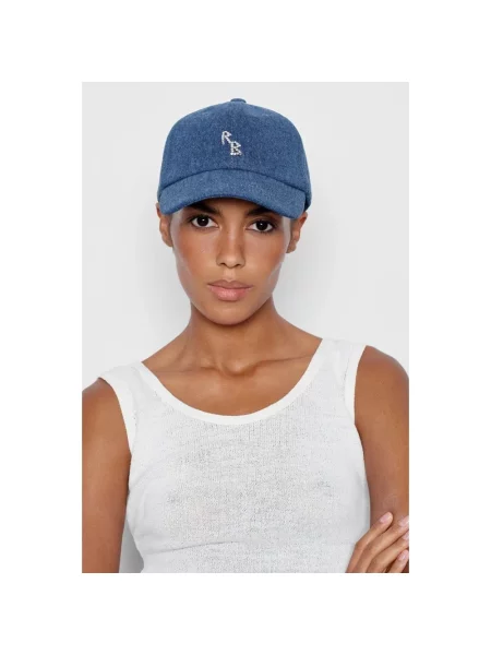 RUSLAN BAGINSKIY czapka z daszkiem jeansowa Baseball Cap niebieska