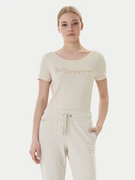 Emporio Armani T-Shirt beżowy