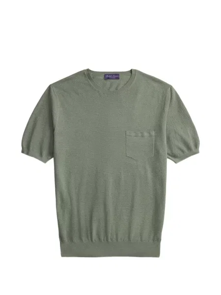 Tricou Ralph Lauren Purple Label tricotate verde