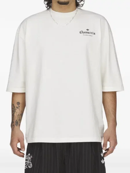 Tricou Willy Chavarria cu imagine alb