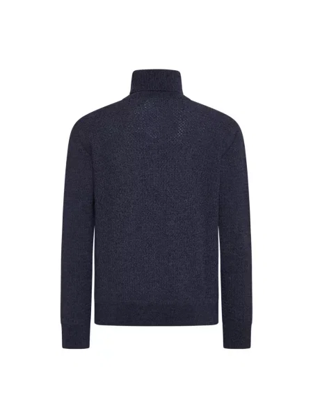 Sweter z golfem D4.0 niebieski