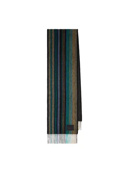 Szal Paul Smith wełniana w paski z paskiem