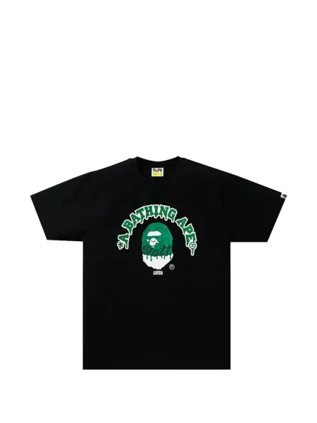 Tricou A Bathing Ape® cu imagine negru